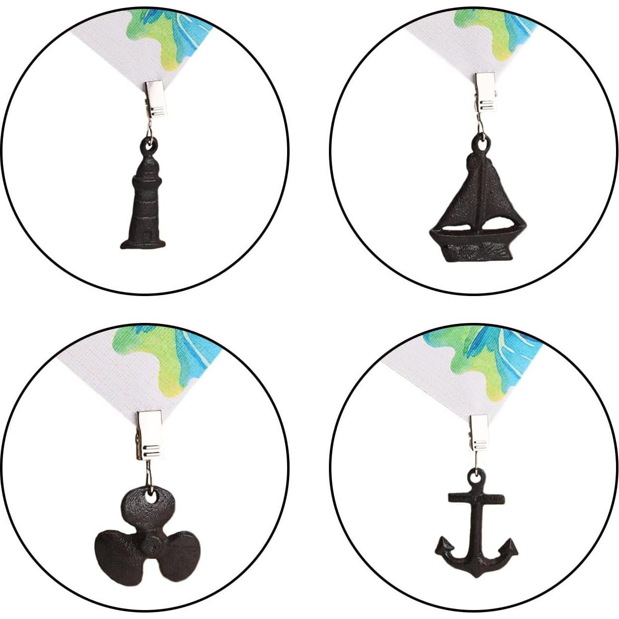 Juego de 4 Pesas para Manteles BRASSTAR Patrón Náutico