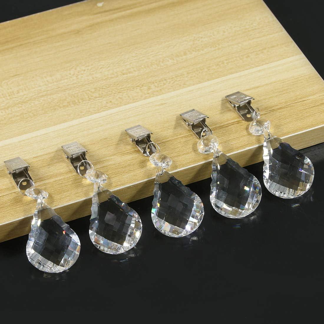 Juego de Pesas para Manteles Glarks, 10 Pcs Cristal AB