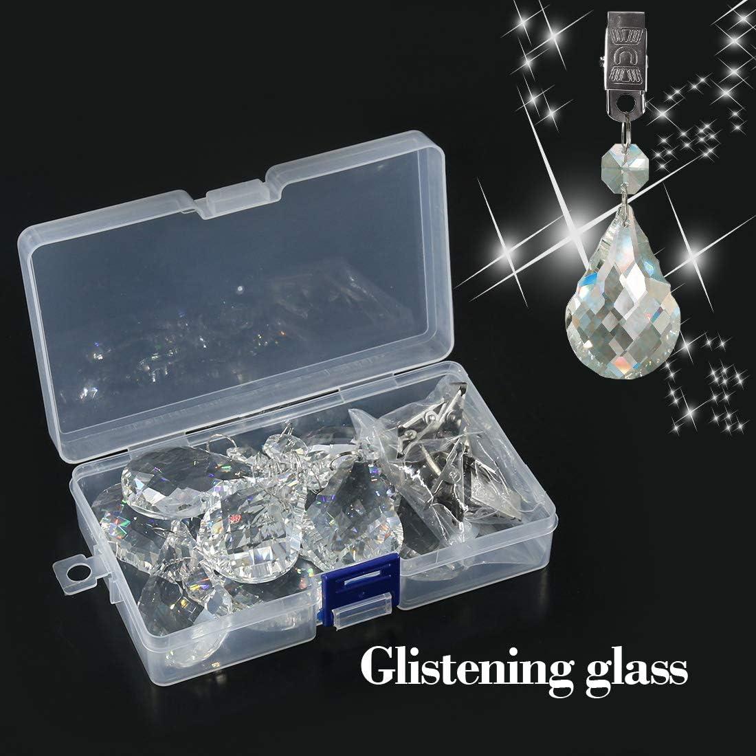 Juego de Pesas para Manteles Glarks, 10 Pcs Cristal AB