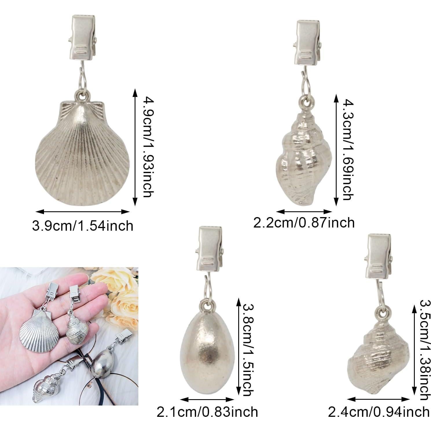 Pesos de Mantel de Aleación Honbay 8PCS con Clips de Metal