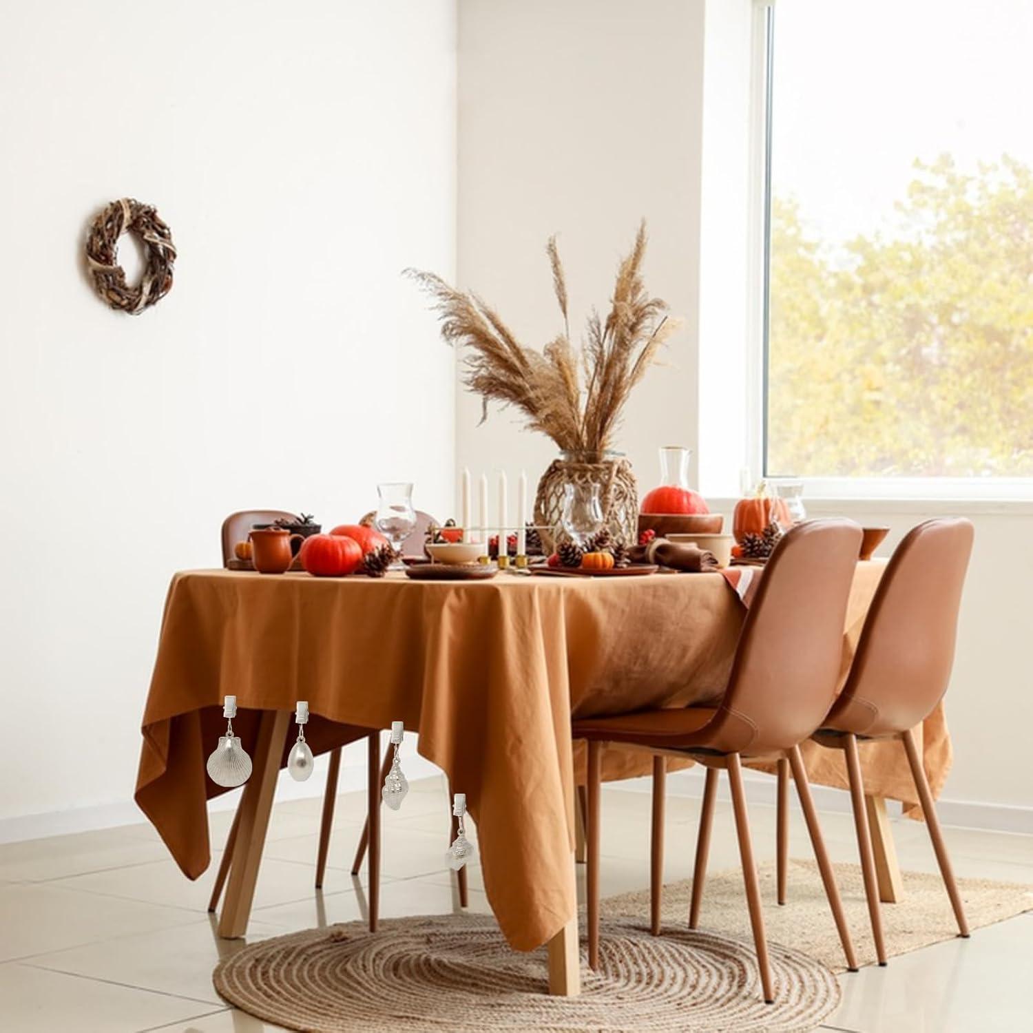 Pesos de Mantel de Aleación Honbay 8PCS con Clips de Metal