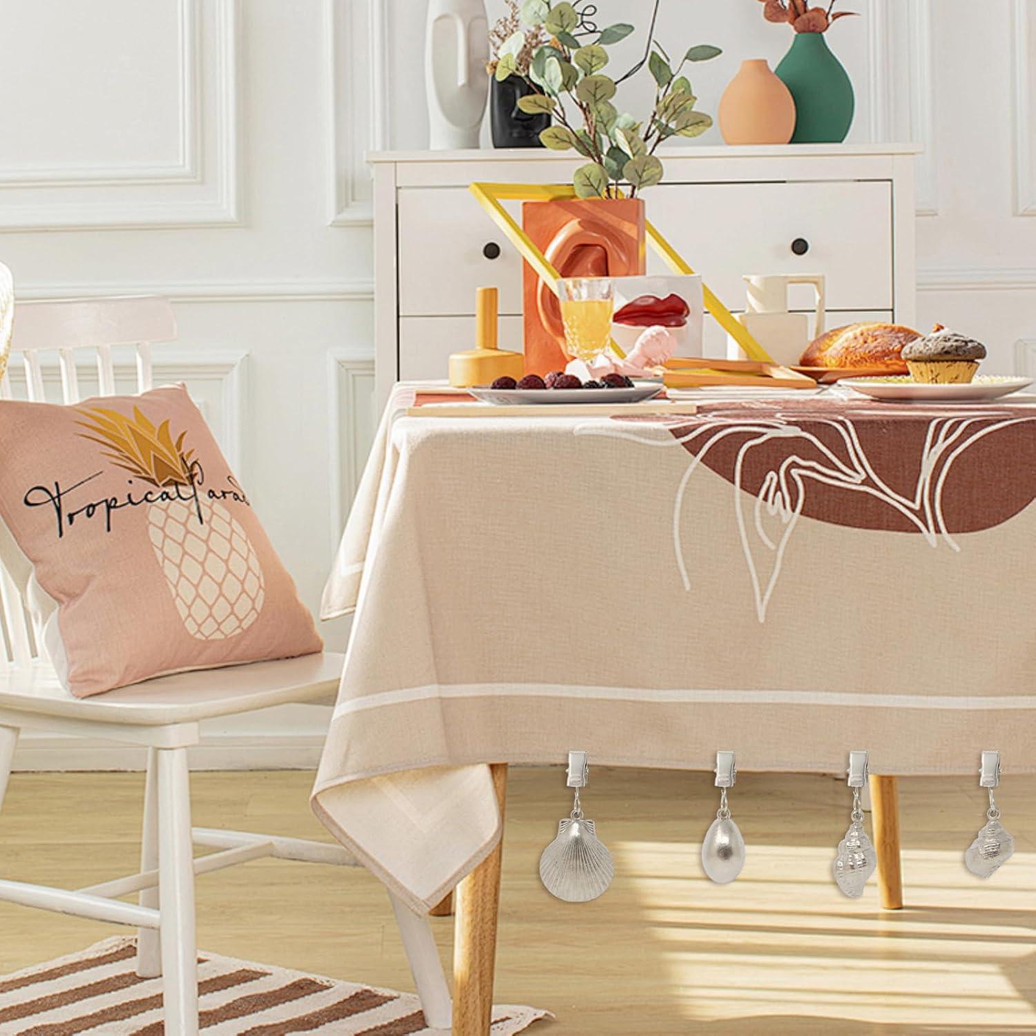 Pesos de Mantel de Aleación Honbay 8PCS con Clips de Metal