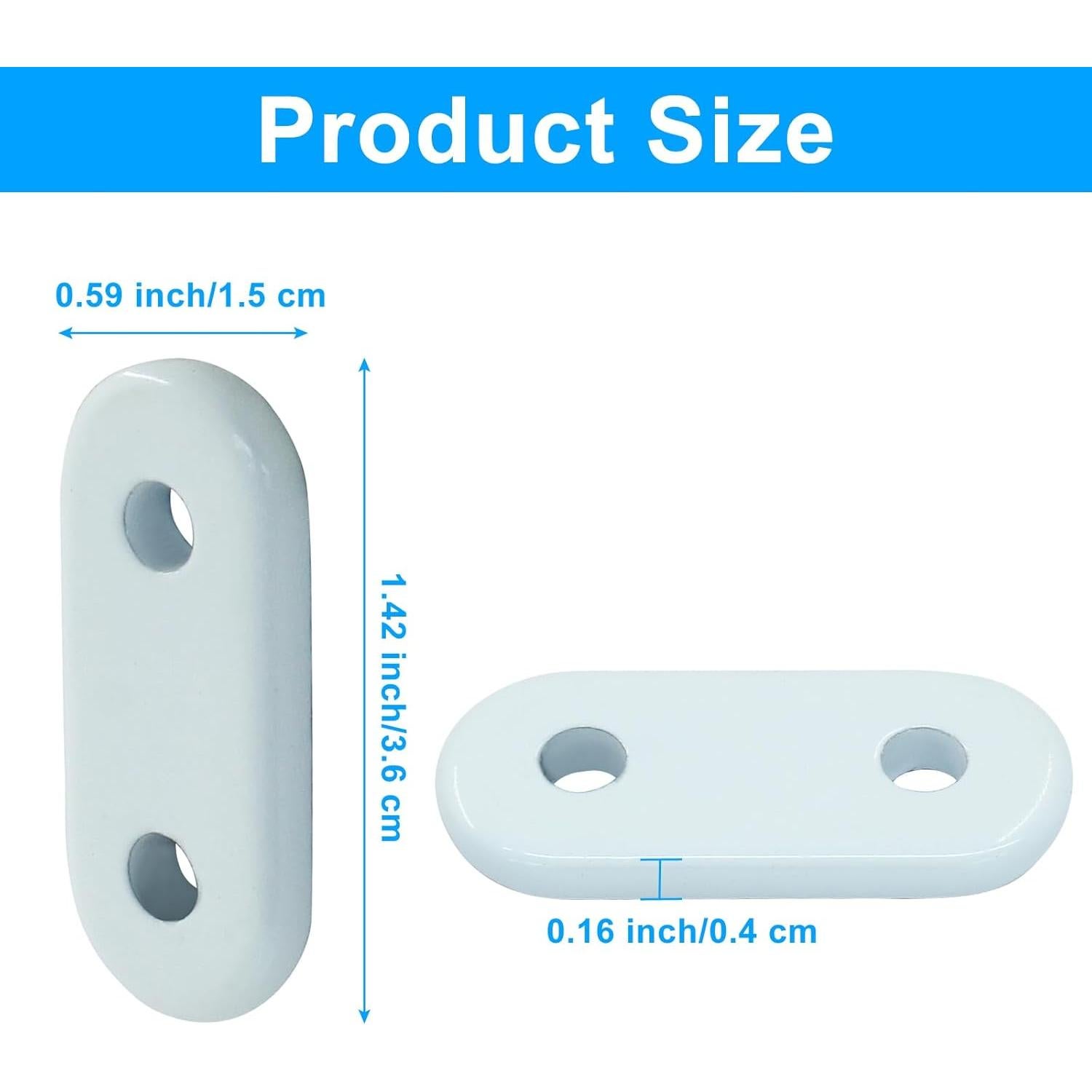 25 Pesas de Hierro para Cortinas Kemcatui 15g Estabilidad