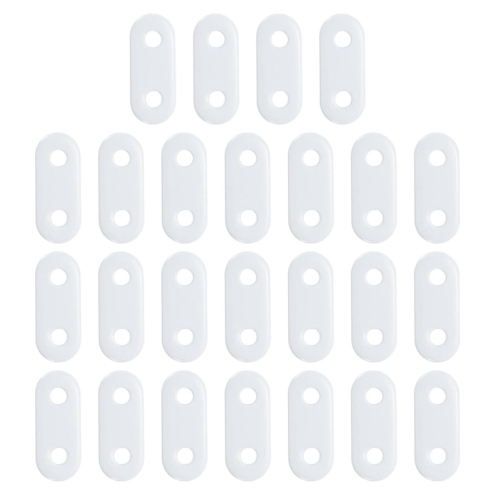 Pesas para Cortinas uxcell, Hierro Blanco, 25 Pcs, 17g