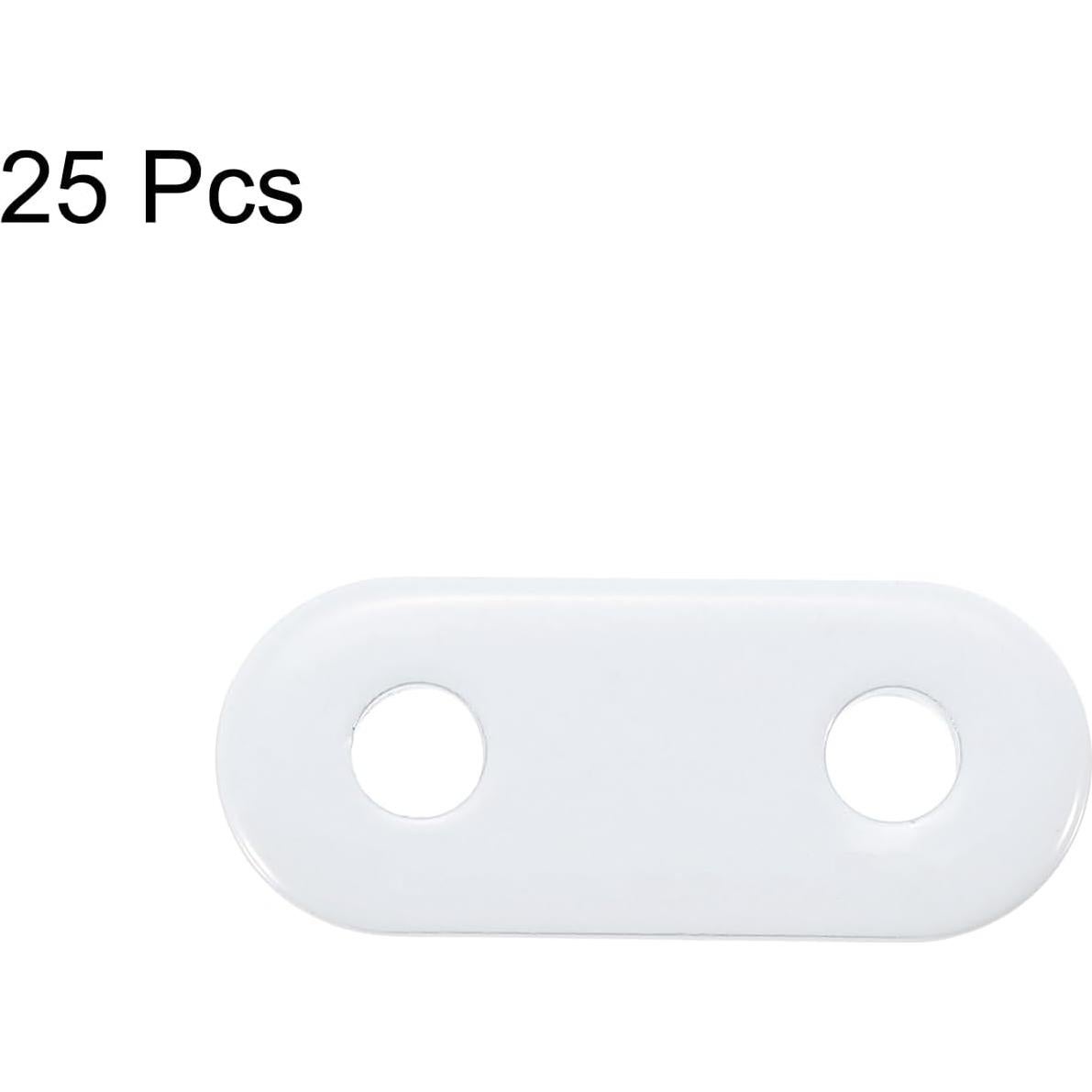 Pesas para Cortinas uxcell, Hierro Blanco, 25 Pcs, 17g