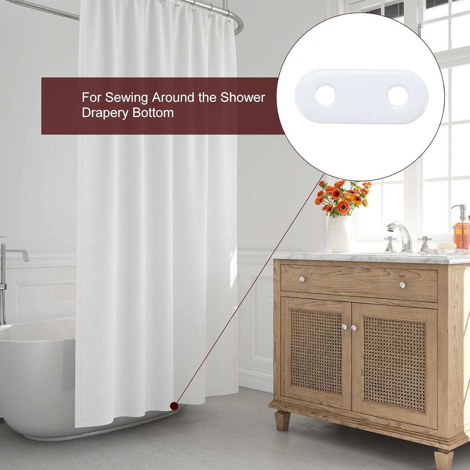 Pesas para Cortinas uxcell, Hierro Blanco, 25 Pcs, 17g