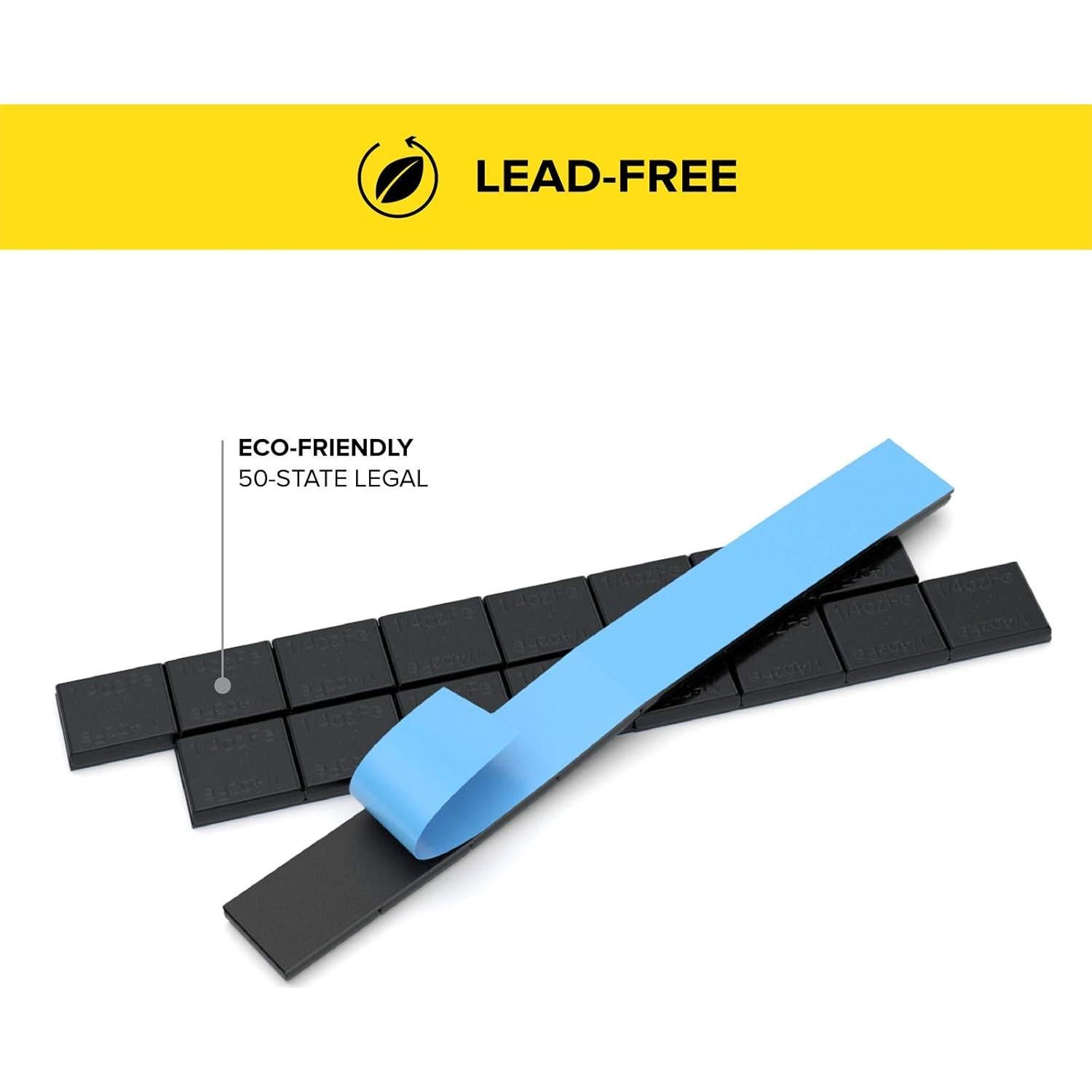 Pesas de Rueda Adhesivas StanceMagic 510g Negras 72 Piezas