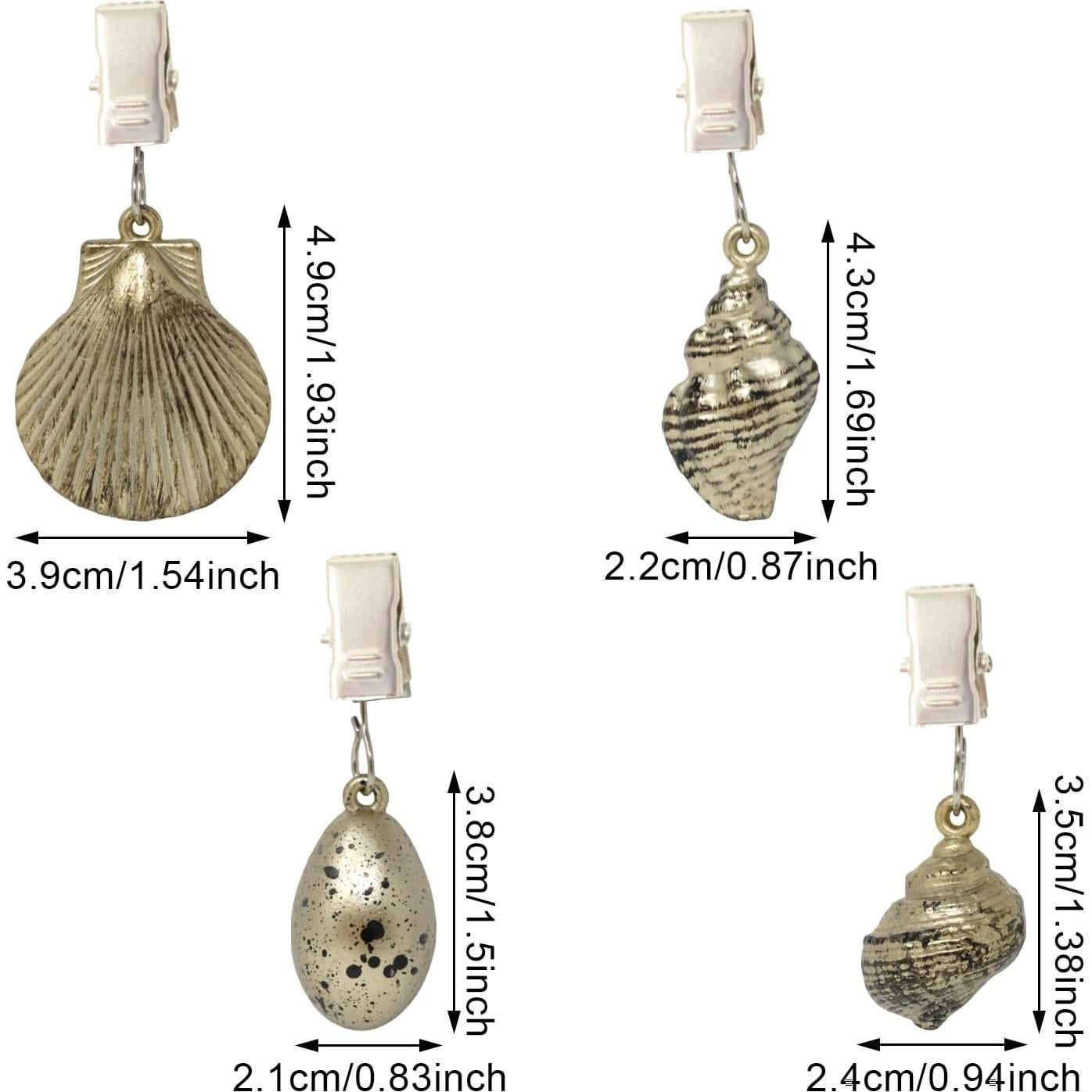 Pesas para Manteles Honbay 4 Piezas Aleación con Clips Metal