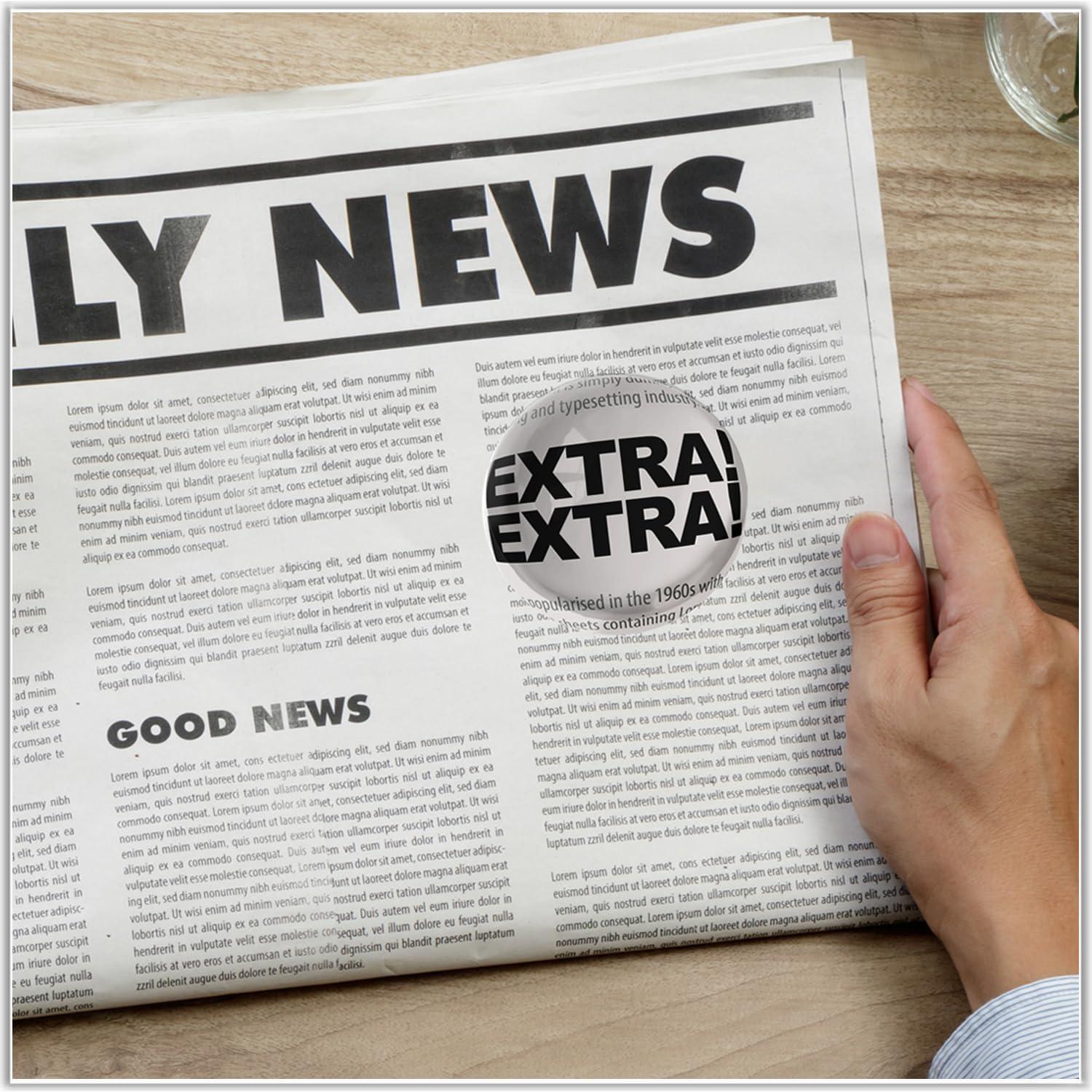 Sujetapapeles de Cristal Bluwtpoclan 4 Pcs 4.8 cm Aumentadores