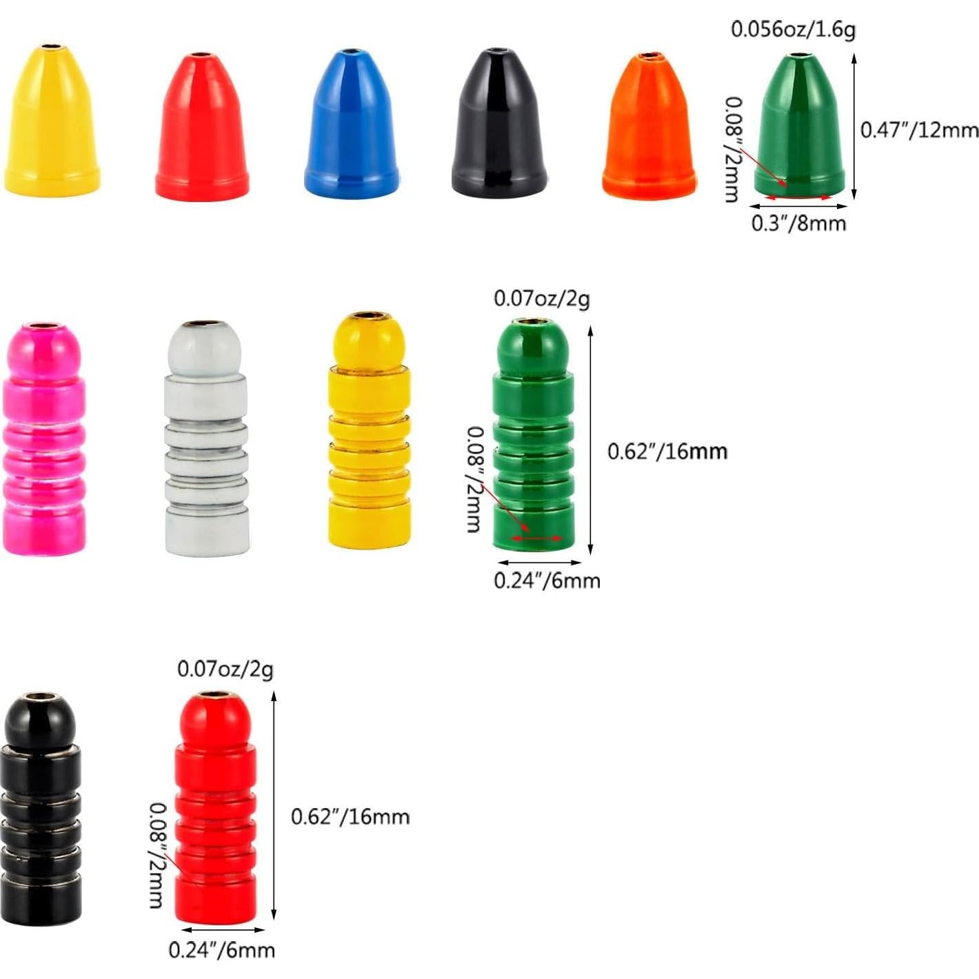 48 Plomos de Cebo Giratorio Cuoyuqie para Hacer DIY - Latón