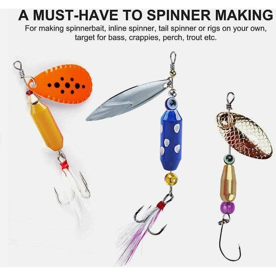 48 Plomos de Cebo Giratorio Cuoyuqie para Hacer DIY - Latón