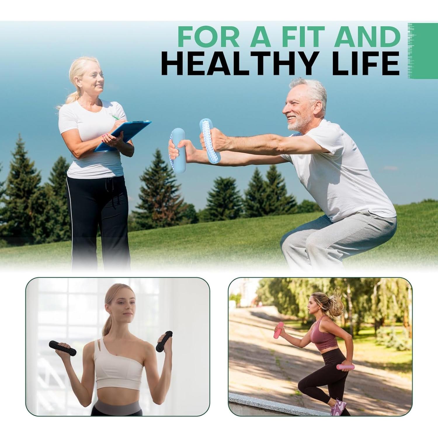 Juego de Pesas de Mano Hikeen 0.45kg x 2 para Ejercicio