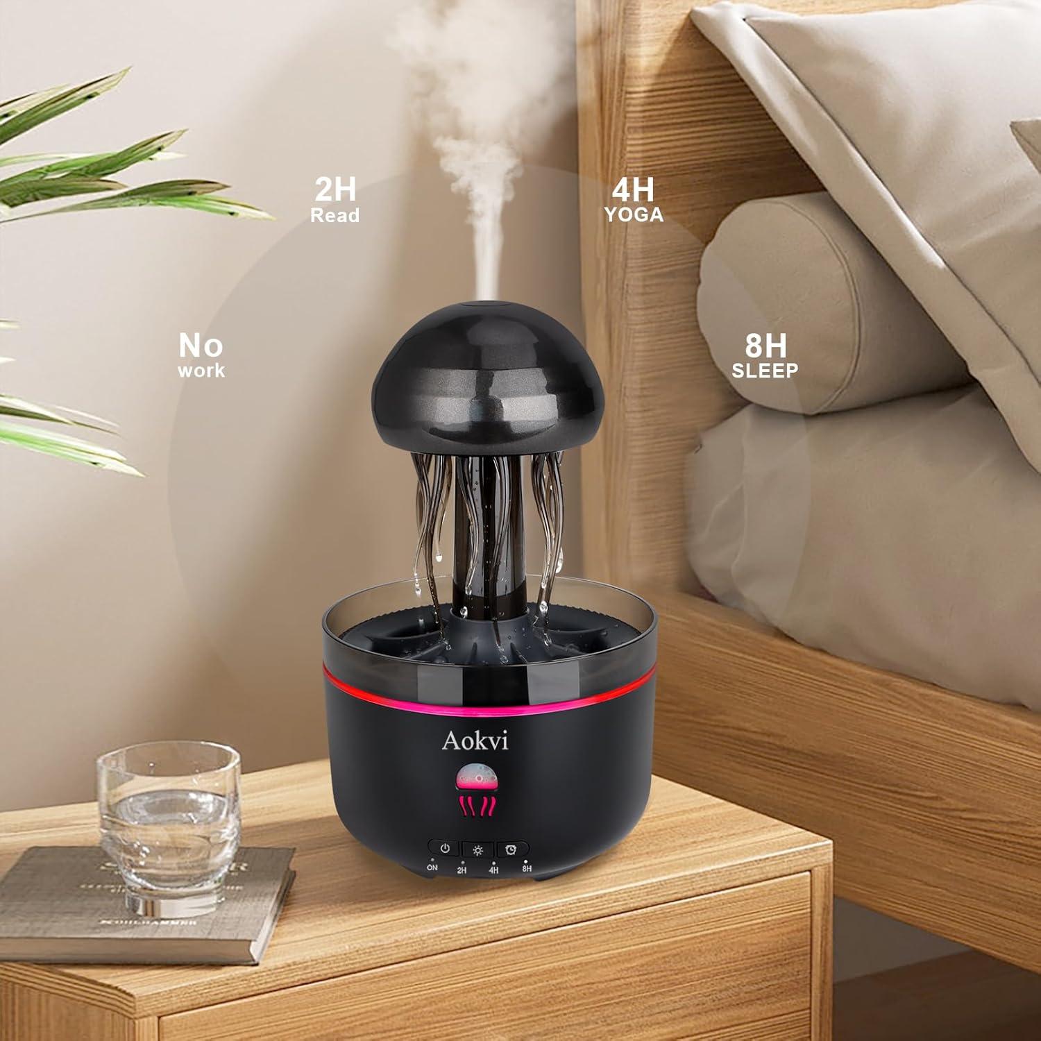 Difusor de Aceites Esenciales Aokvi Medusa 300ml LED 7 Colores