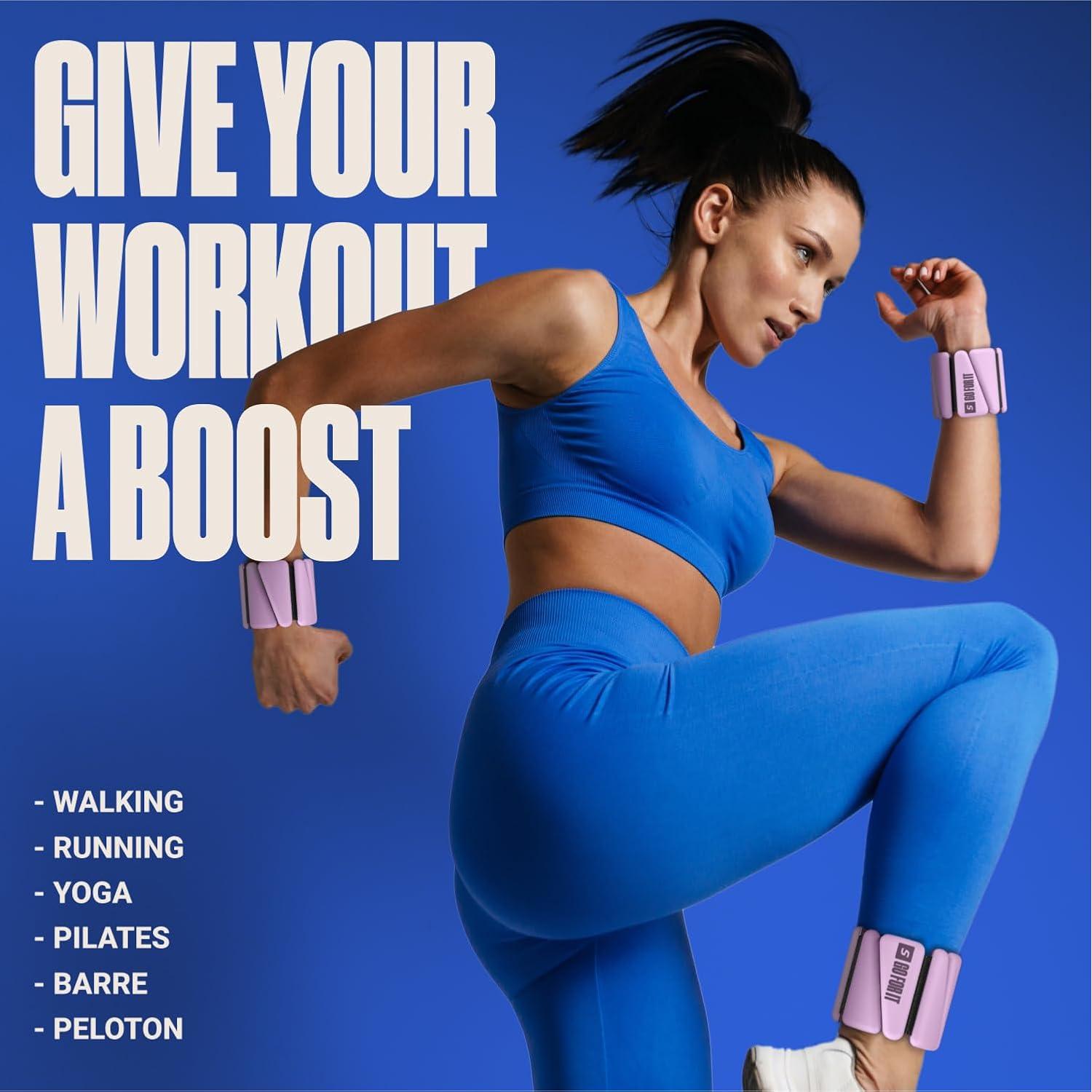 Pesas de Muñeca y Tobillo SPORTBIT 0.45 kg Ajustables - 2 Pzas