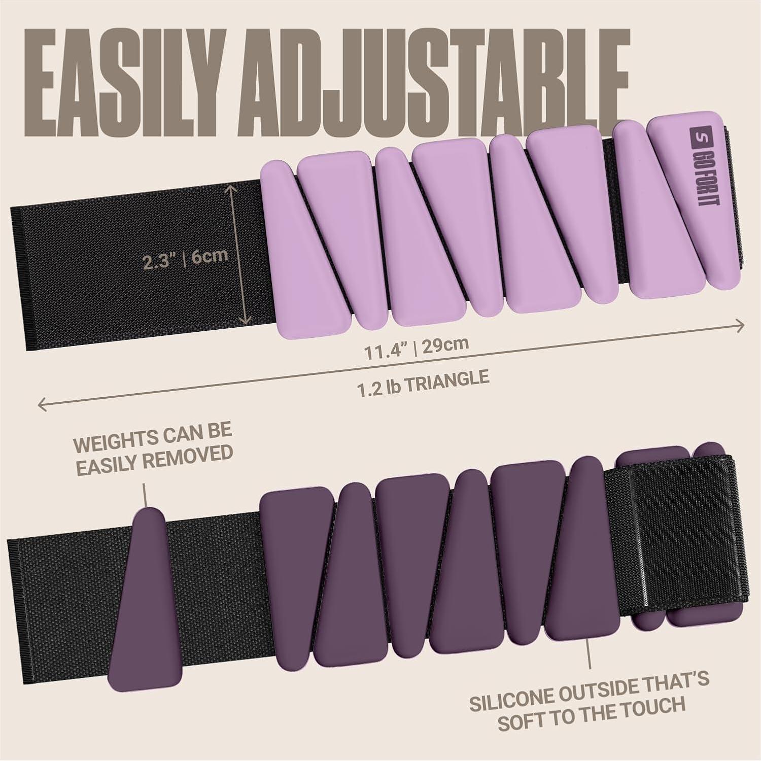 Pesas de Muñeca y Tobillo SPORTBIT 0.45 kg Ajustables - 2 Pzas