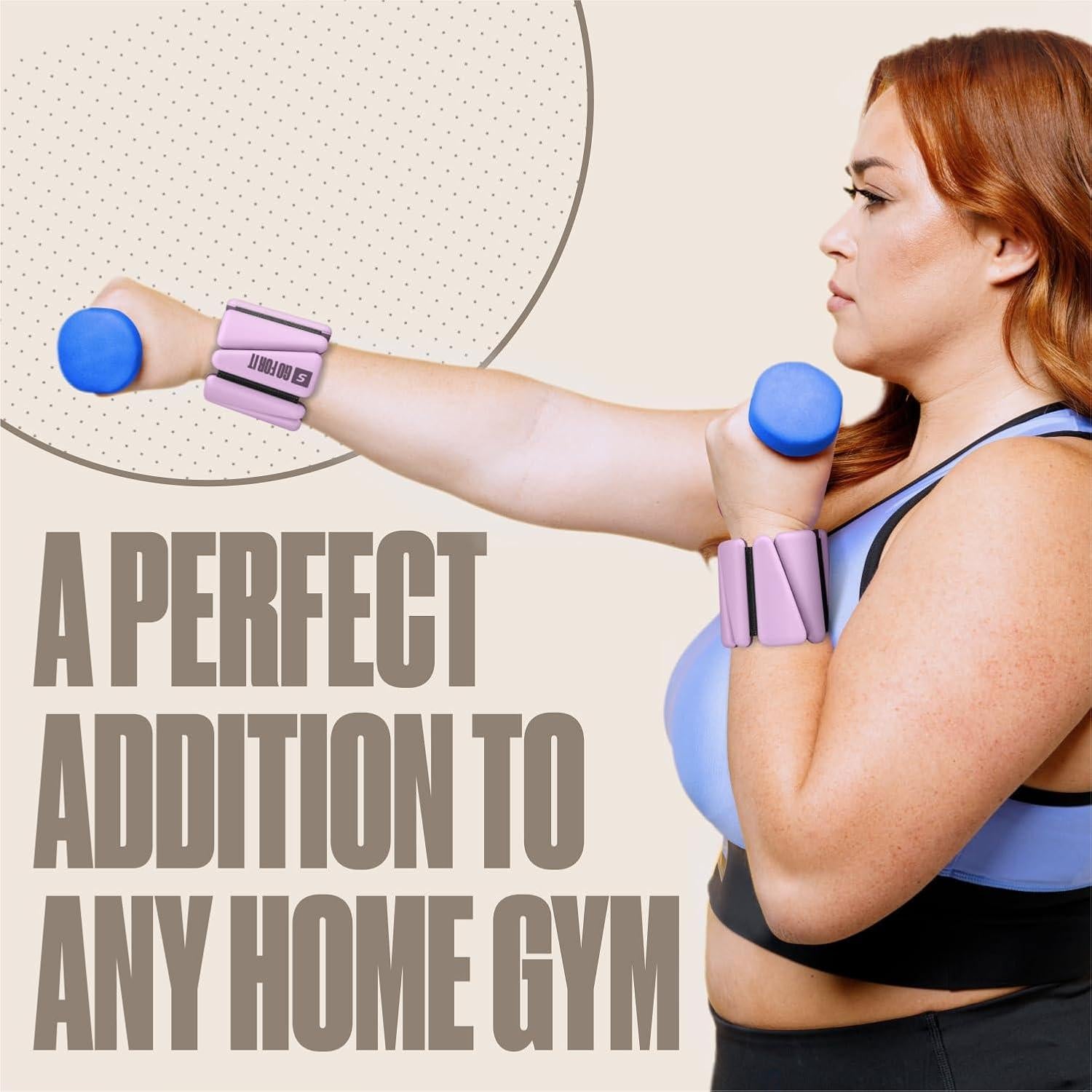 Pesas de Muñeca y Tobillo SPORTBIT 0.45 kg Ajustables - 2 Pzas