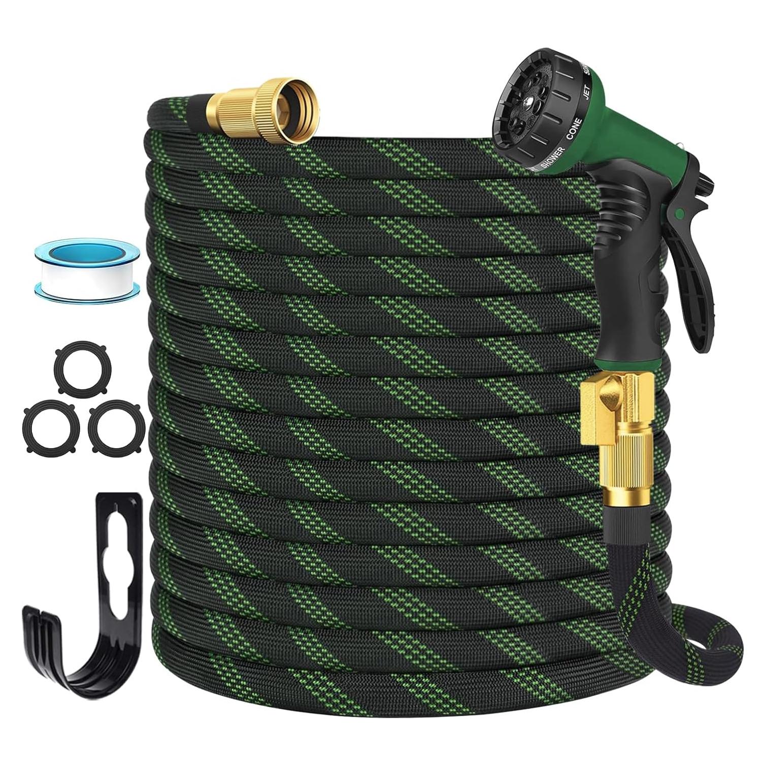 Manguera de Jardín No Expandible 15.24 m Nurtsoli con Boquilla