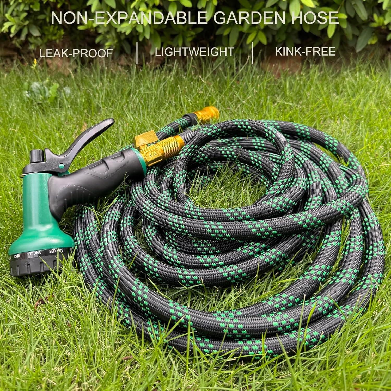 Manguera de Jardín No Expandible 15.24 m Nurtsoli con Boquilla