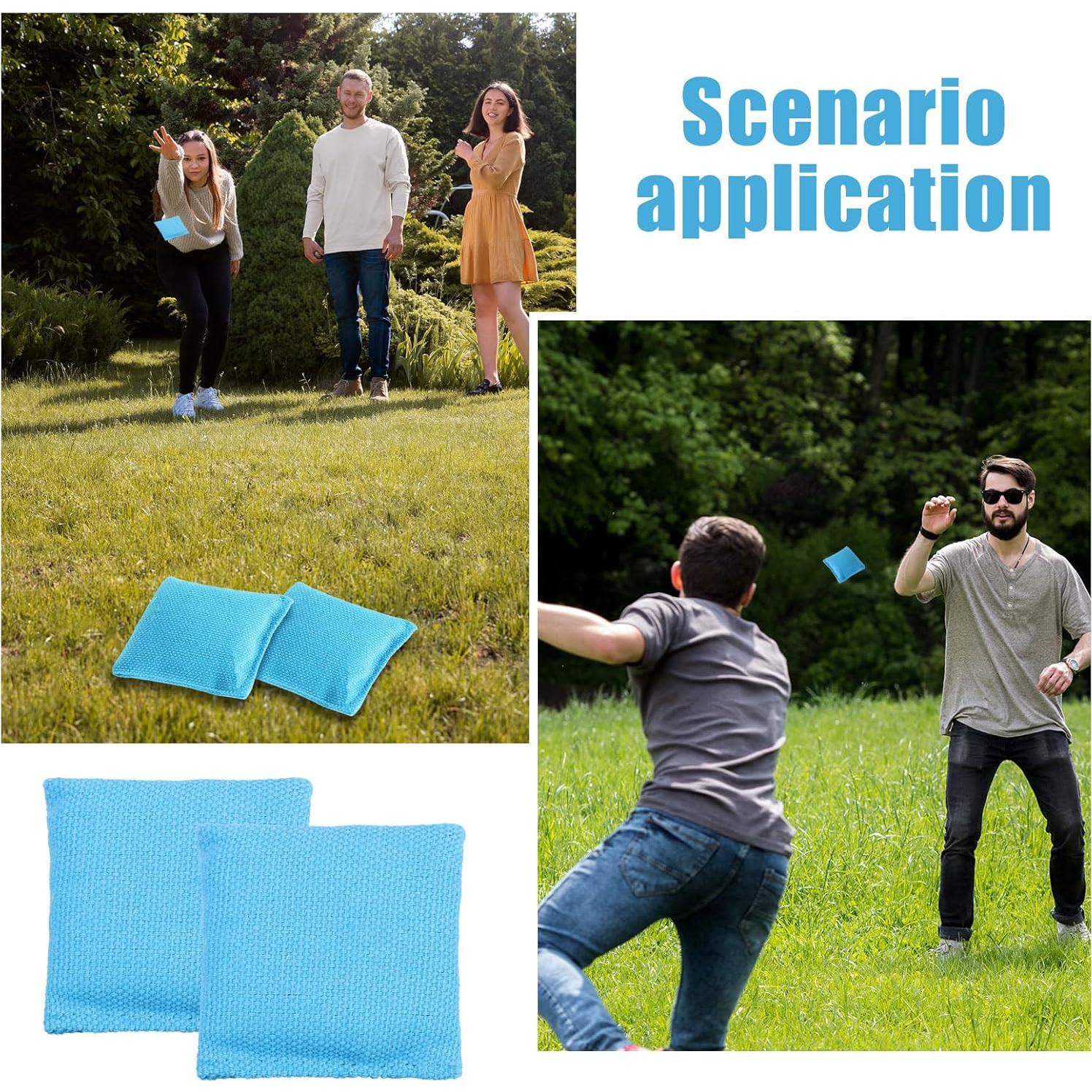 10 Pesas de Costura Beinkmake 5x5cm Nylon Azul Reutilizables