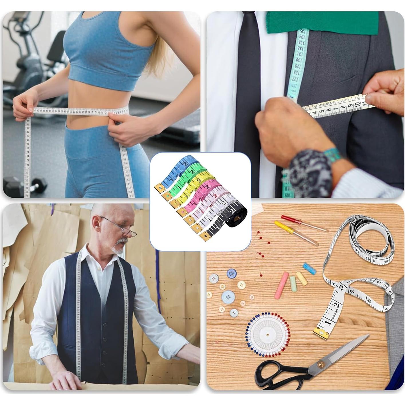 Cinta Métrica BoAn 8 PCS Suave y Retráctil 1.5 Metros