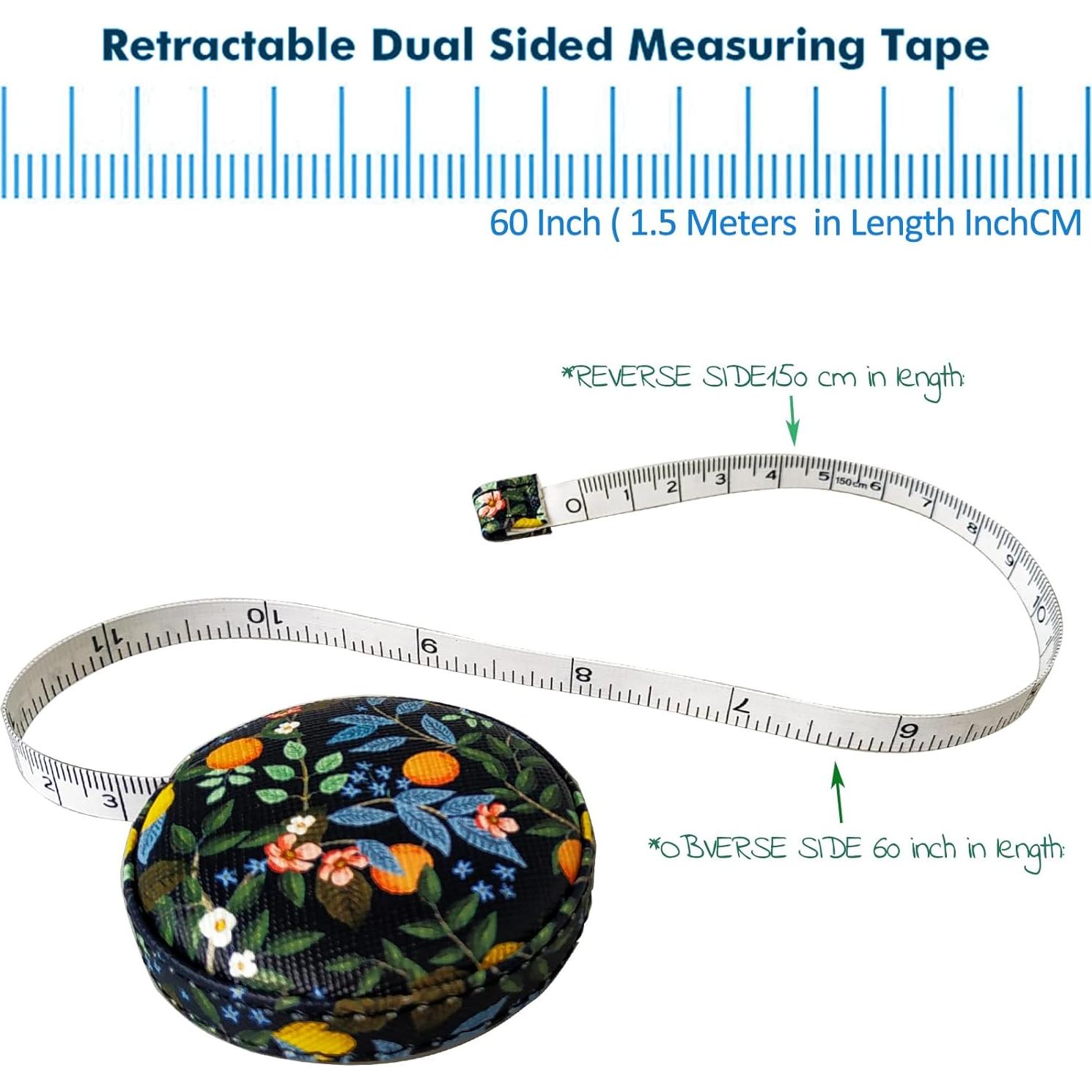 Cinta Métrica Retráctil WM 150 cm Doble Cara para Costura