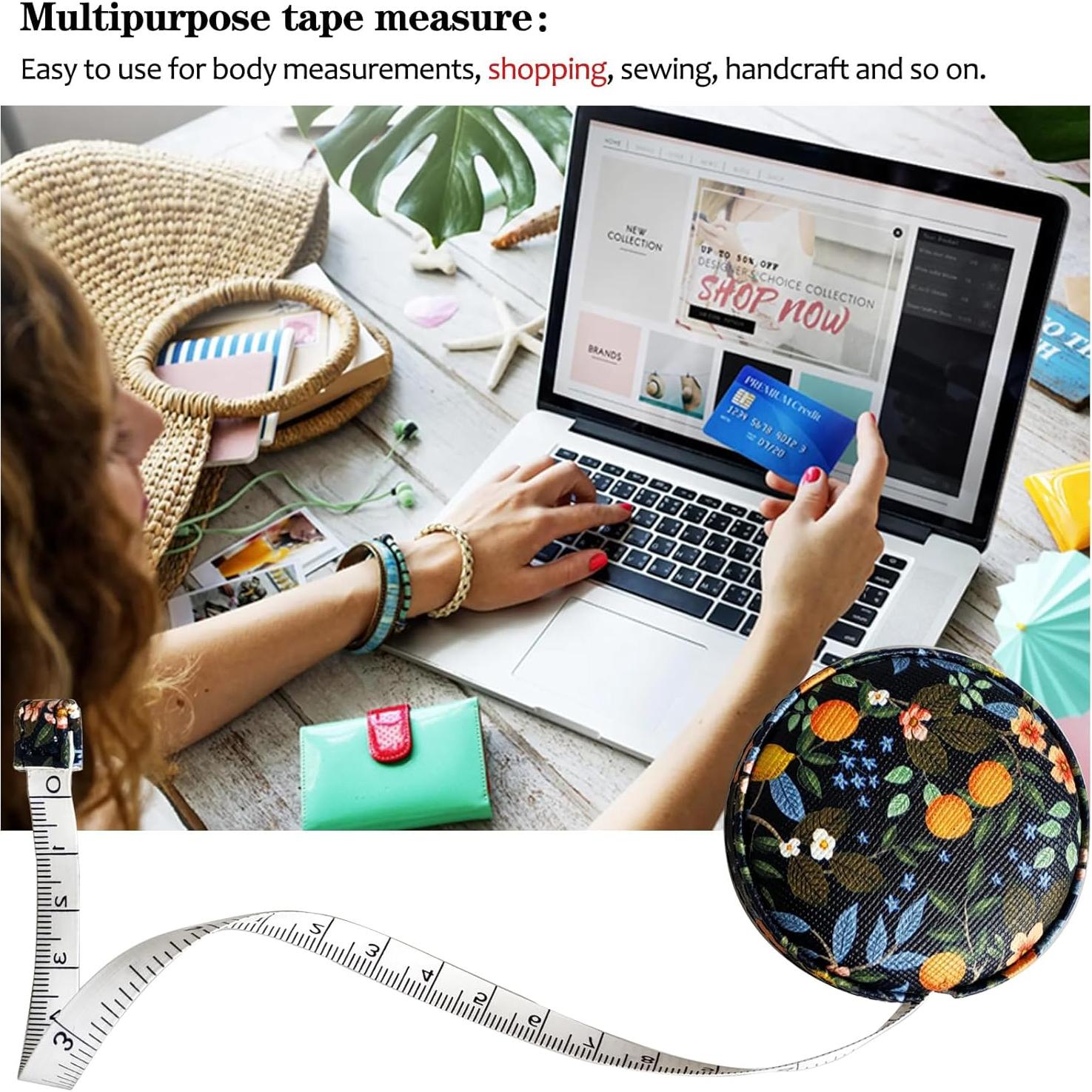 Cinta Métrica Retráctil WM 150 cm Doble Cara para Costura