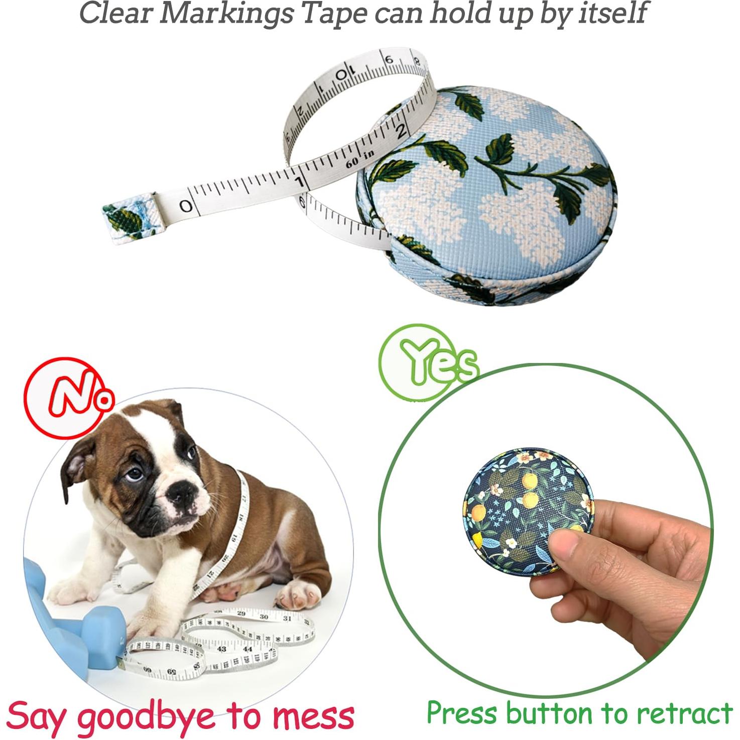 Cinta Métrica Retráctil WM 150 cm Doble Cara para Costura