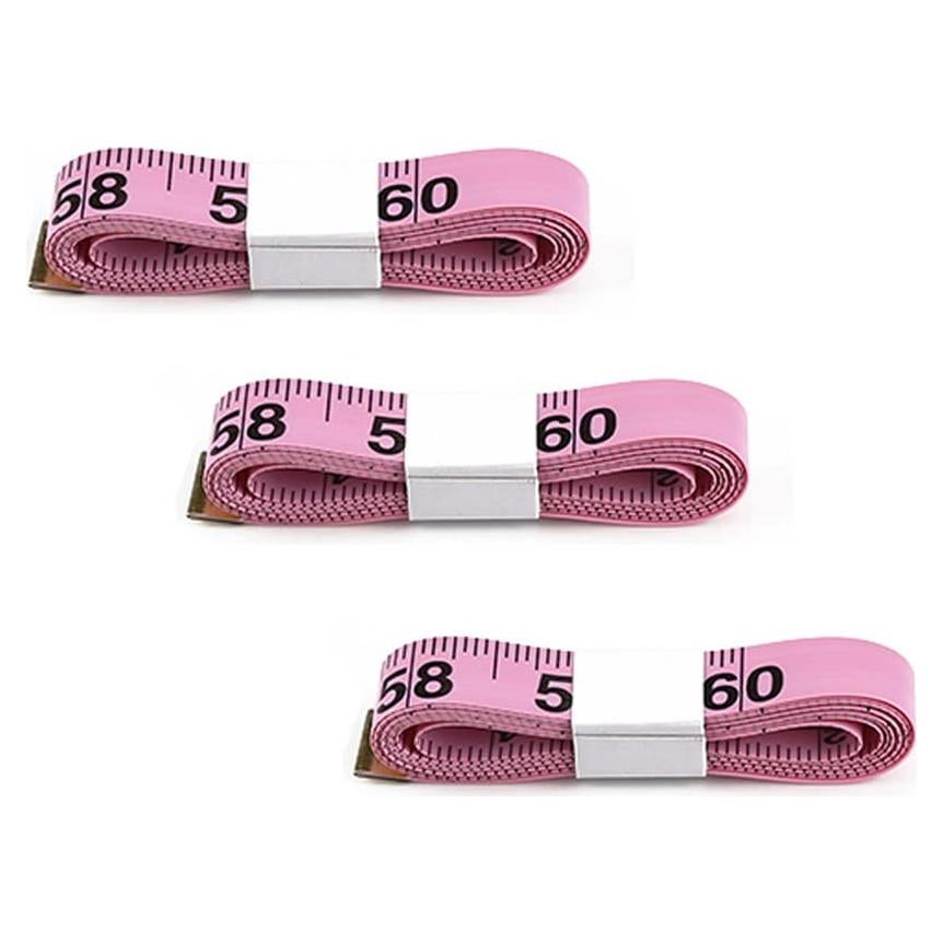 Cinta Métrica Rosa 150 cm Vastland - 3 Paquete Flexible