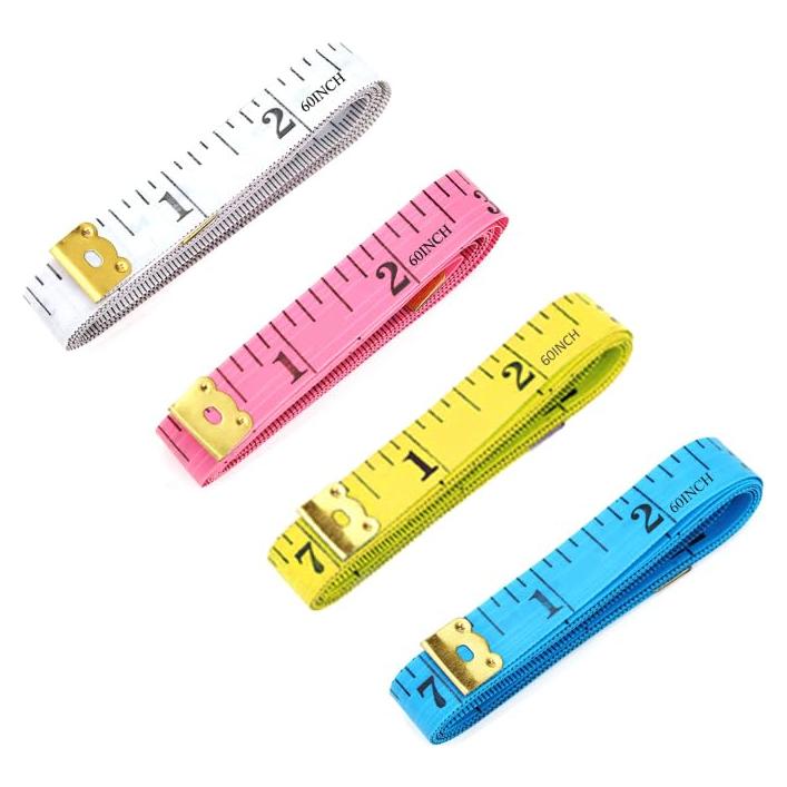 Cinta Métrica Suave GDMINLO 4 Piezas 150 cm Doble Escala