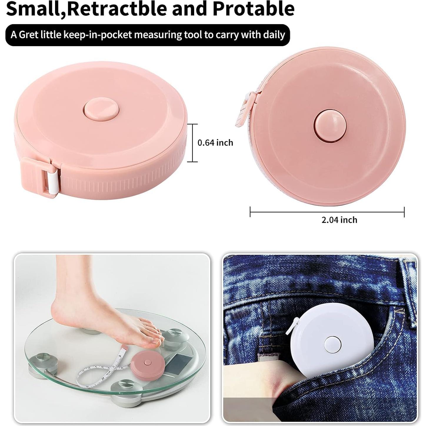 Cinta Métrica Retráctil Doble Cara 150 cm LL FCBDA - 4 Pzs