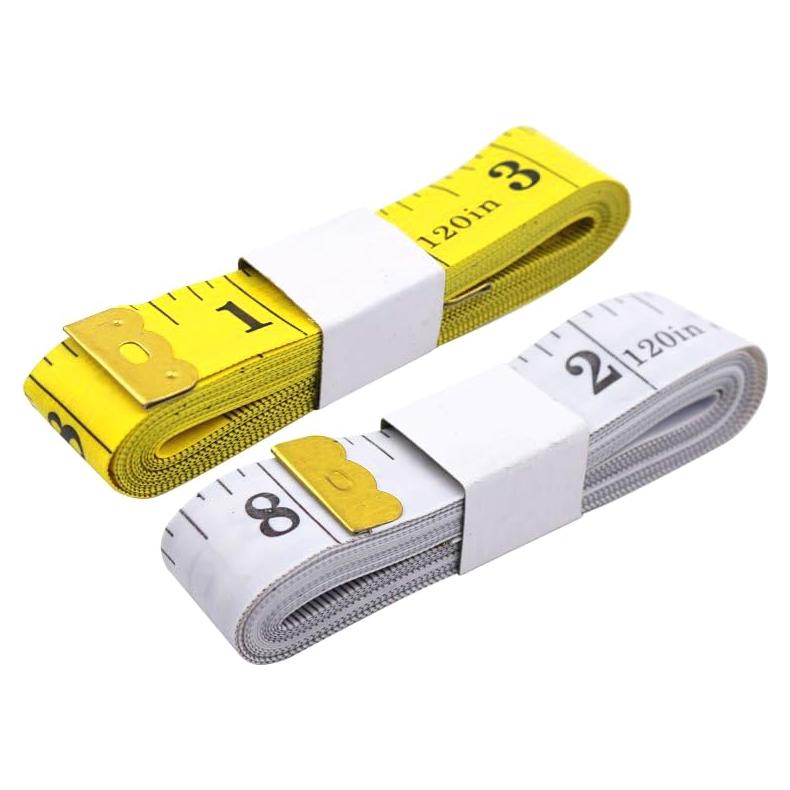 Cinta Métrica Doble Escala Oboteny 300 cm PVC Flexible 2 Pcs