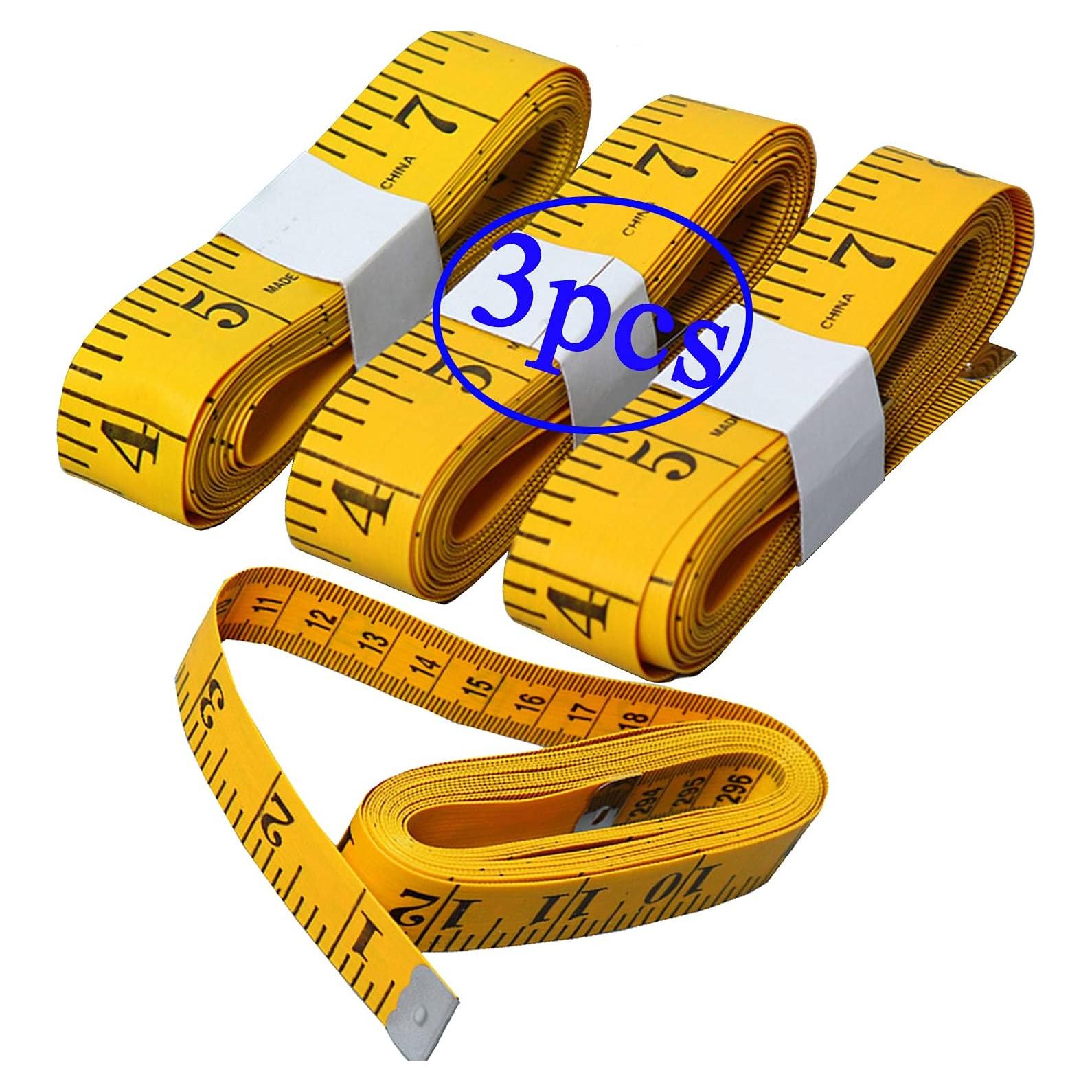 Cinta Métrica BSLINO 3pcs 300cm Fibra de Vidrio Doble Escala