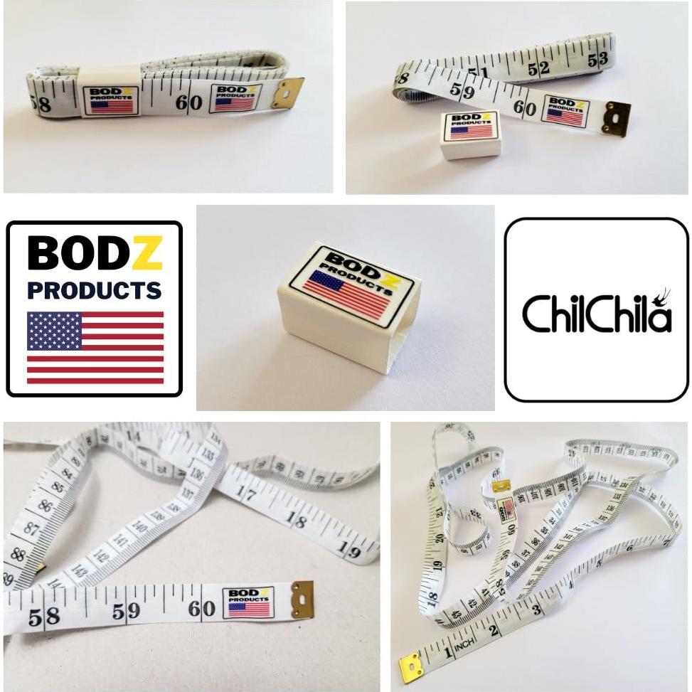 Cinta Métrica Corporal BODZ Ultra Flexible 150cm Doble Escala