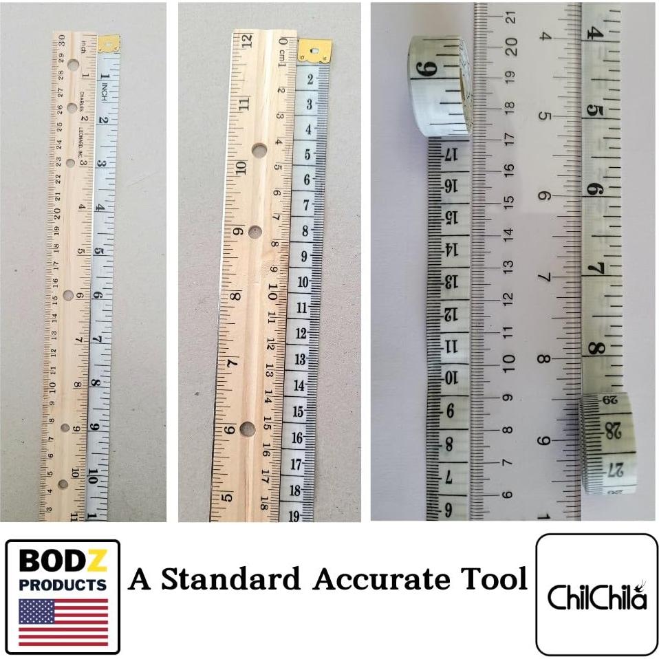 Cinta Métrica Corporal BODZ Ultra Flexible 150cm Doble Escala