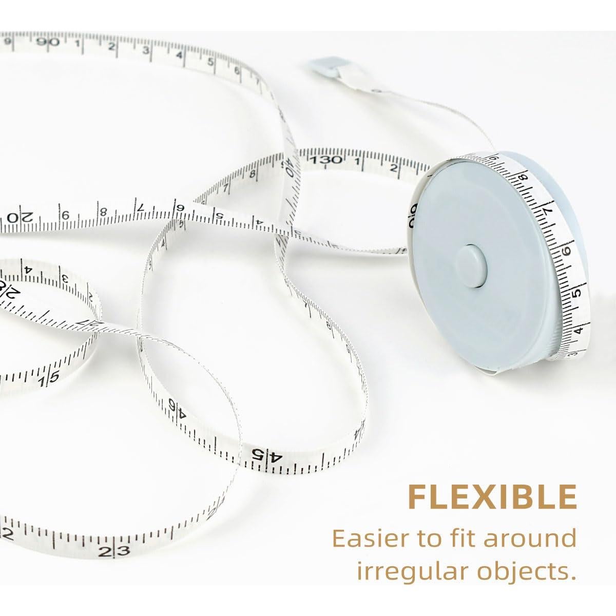 Paquete de 3 cintas métricas retráctiles TKYPZY 150 cm