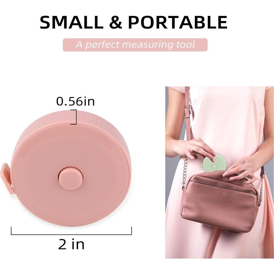 Paquete de 3 cintas métricas retráctiles TKYPZY 150 cm