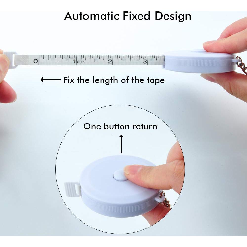 Cinta Métrica Retráctil VAXATO 1.5M Doble Cara 2PCS
