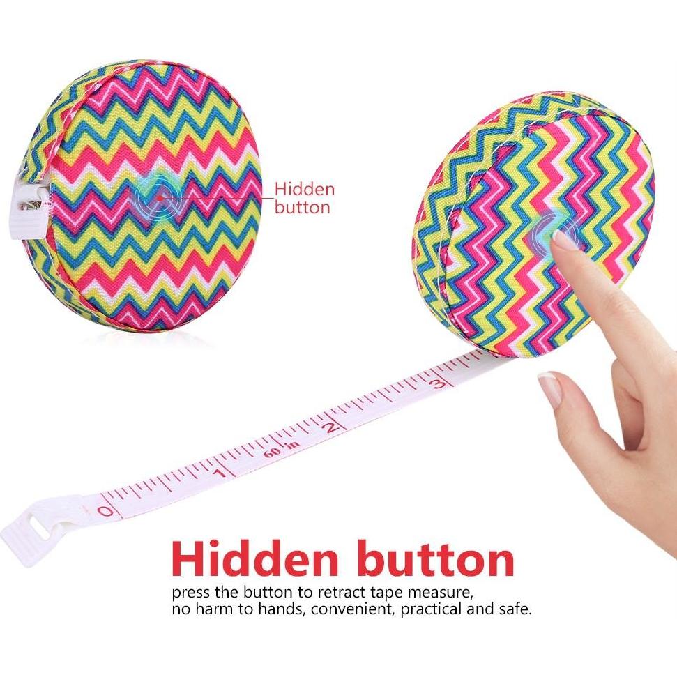 Cinta Métrica Retráctil Hztyyier 150 cm para Costura