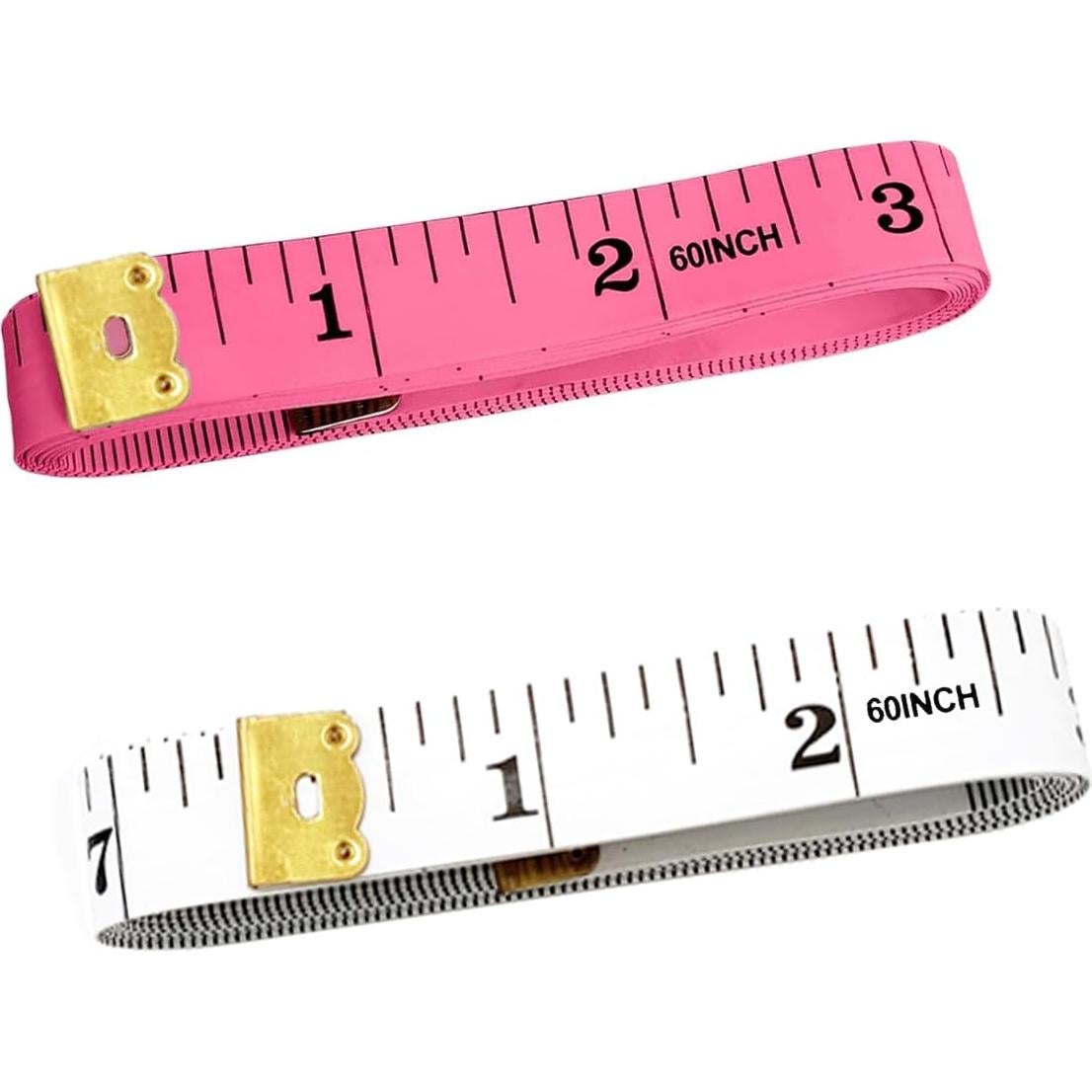 Cinta Métrica Suave HHKJ 150 cm Doble Escala Rojo y Blanco