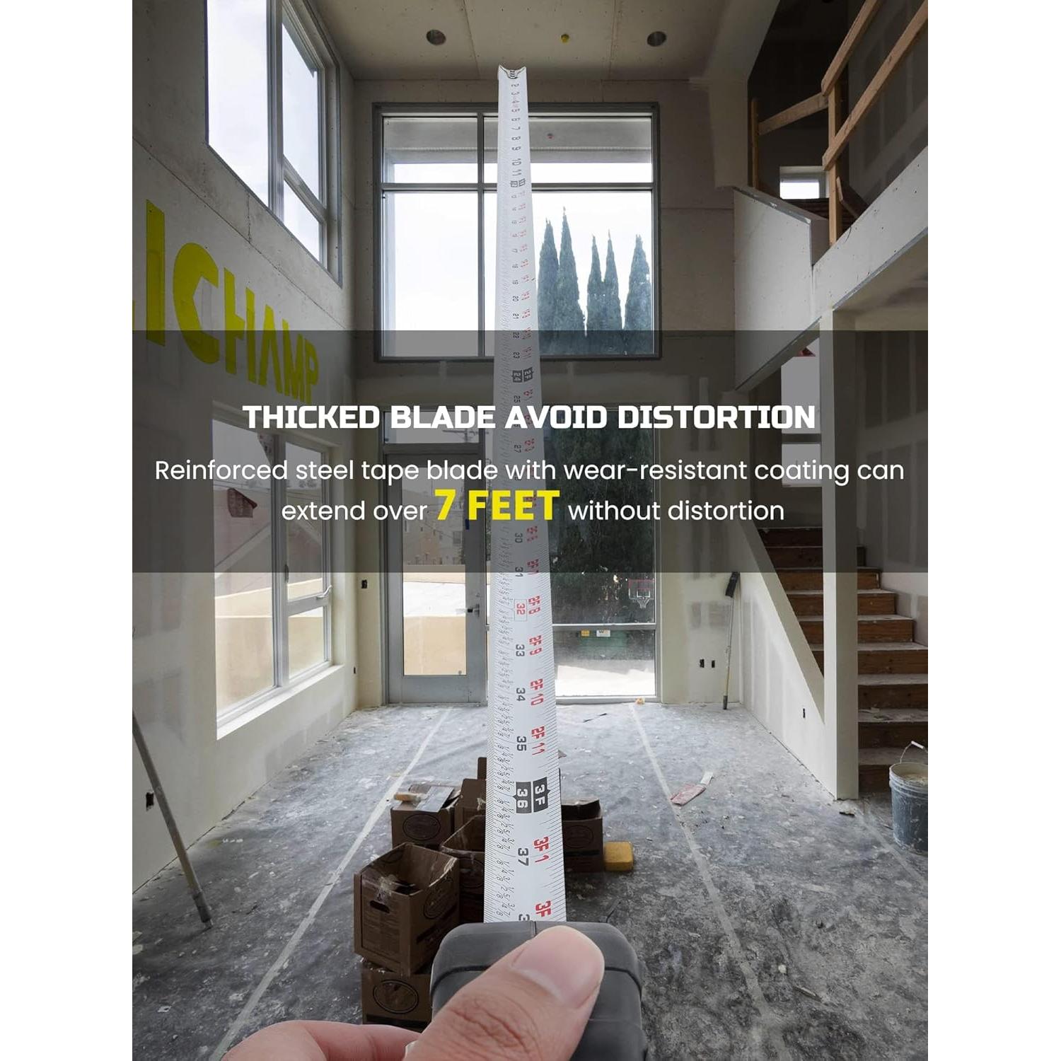 Cinta Métrica Rosa Lichamp 4 Piezas 3.05m 4.88m 7.62m