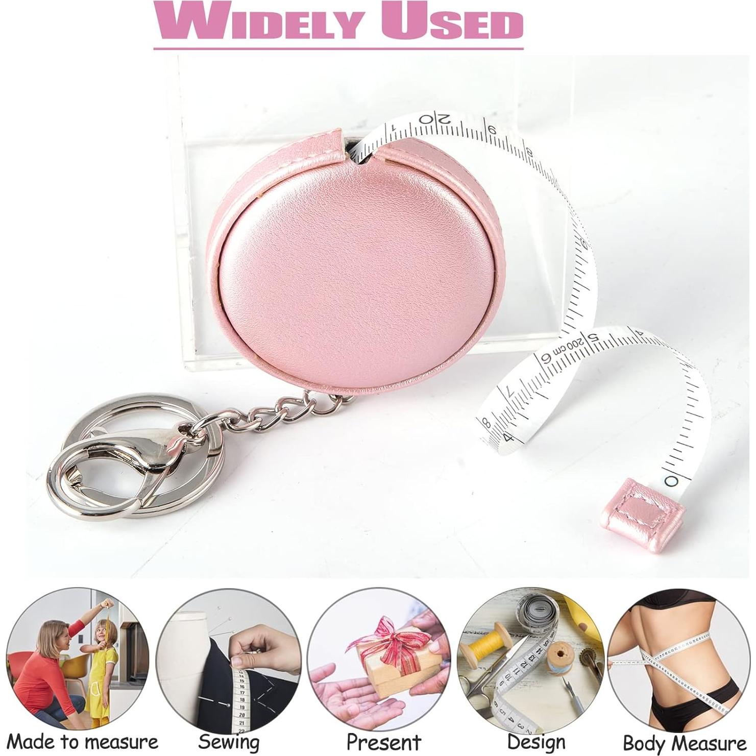 Paquete de 5 cintas métricas T-W-79 retráctiles 200cm y 150cm