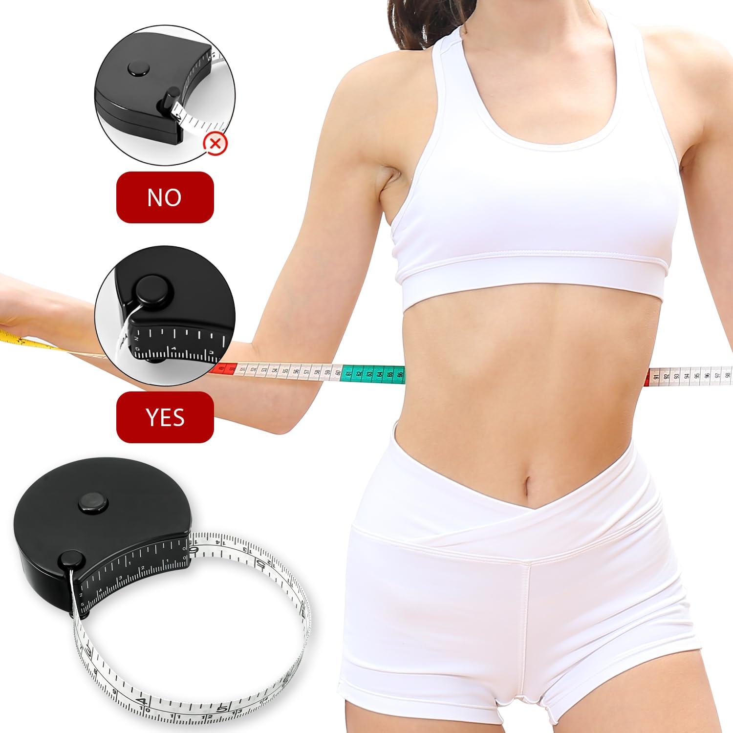 Cinta Métrica Retráctil Holyenten 150 cm Doble Escala Fitness