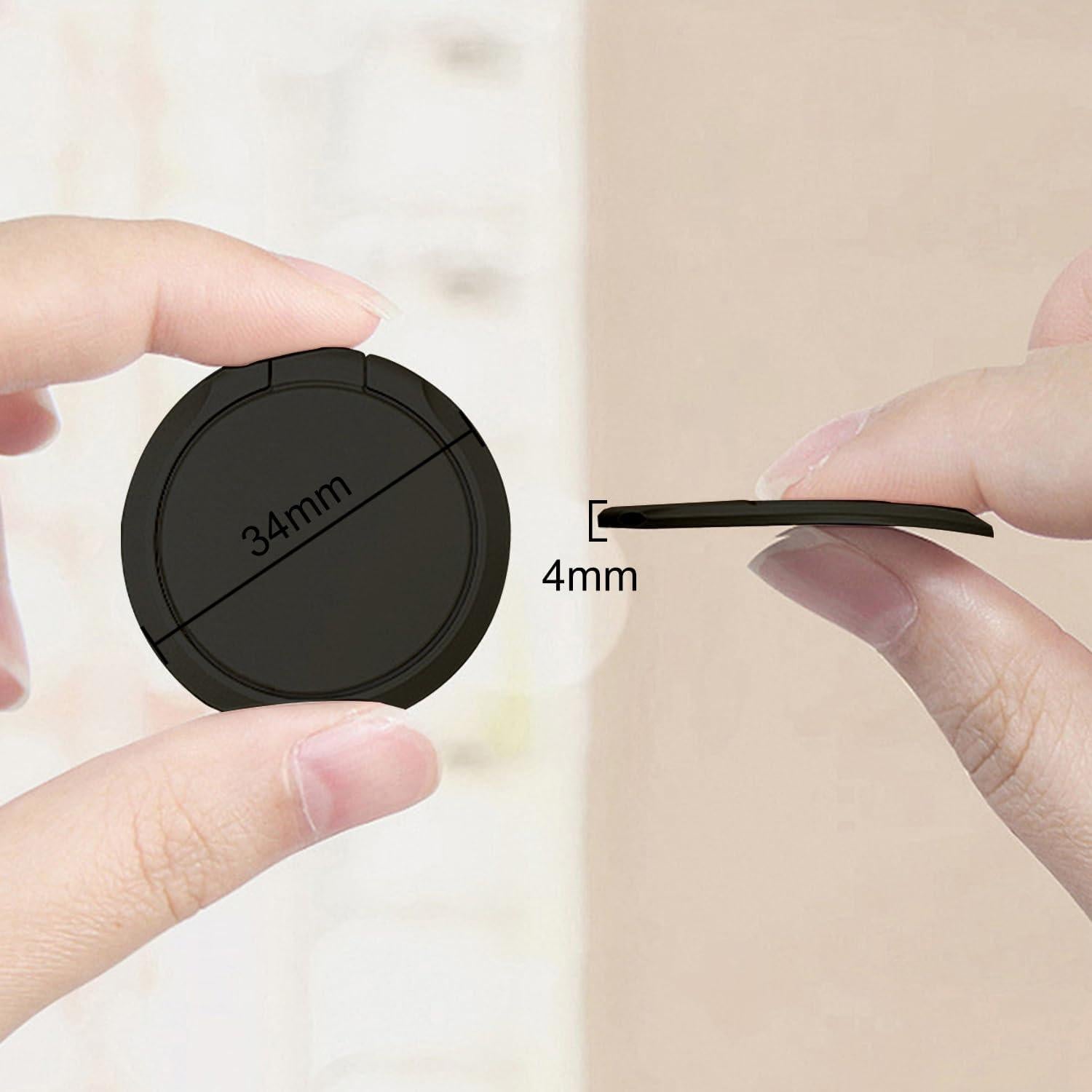 TENOC Soporte para Teléfono Anillo Universal Negro 360°