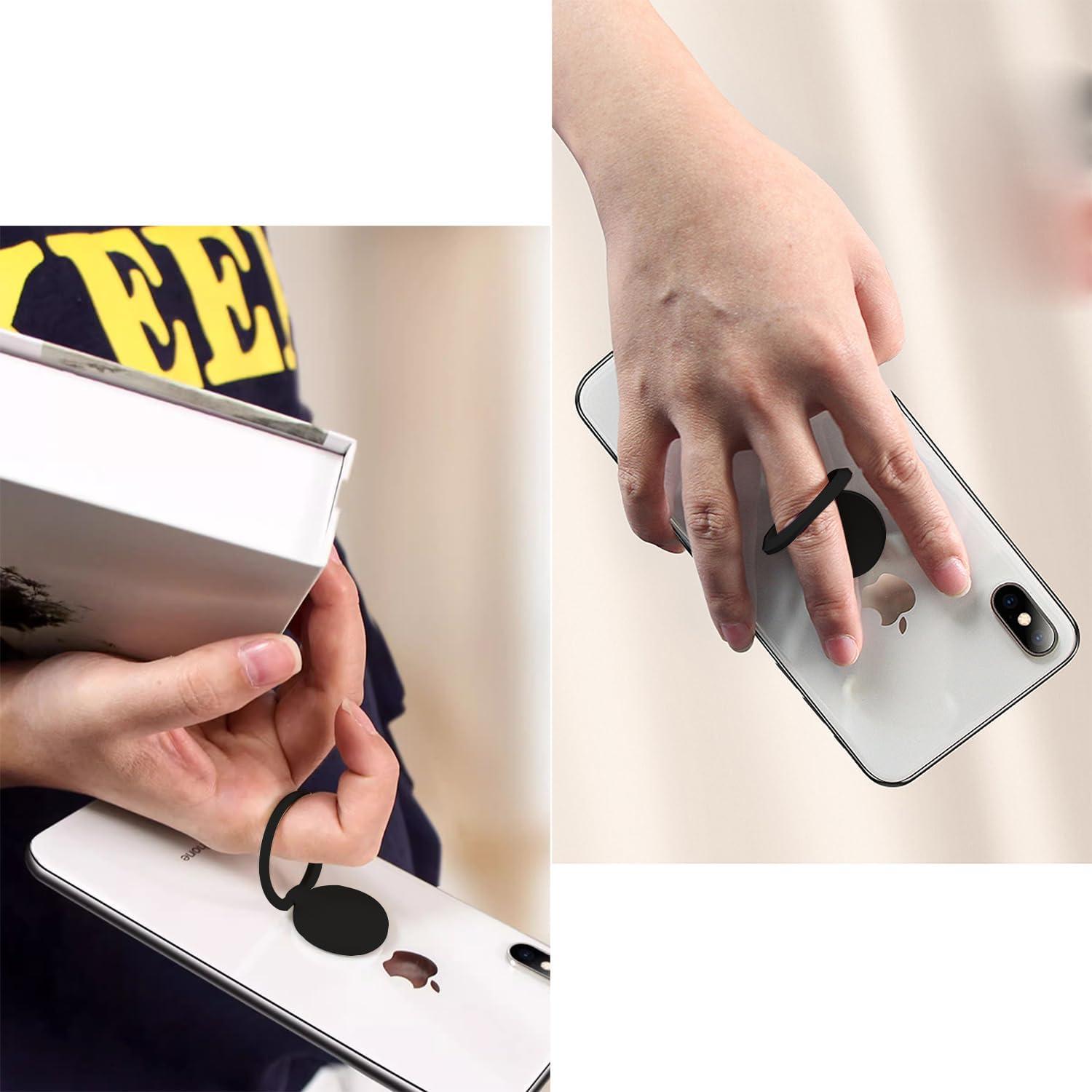 TENOC Soporte para Teléfono Anillo Universal Negro 360°