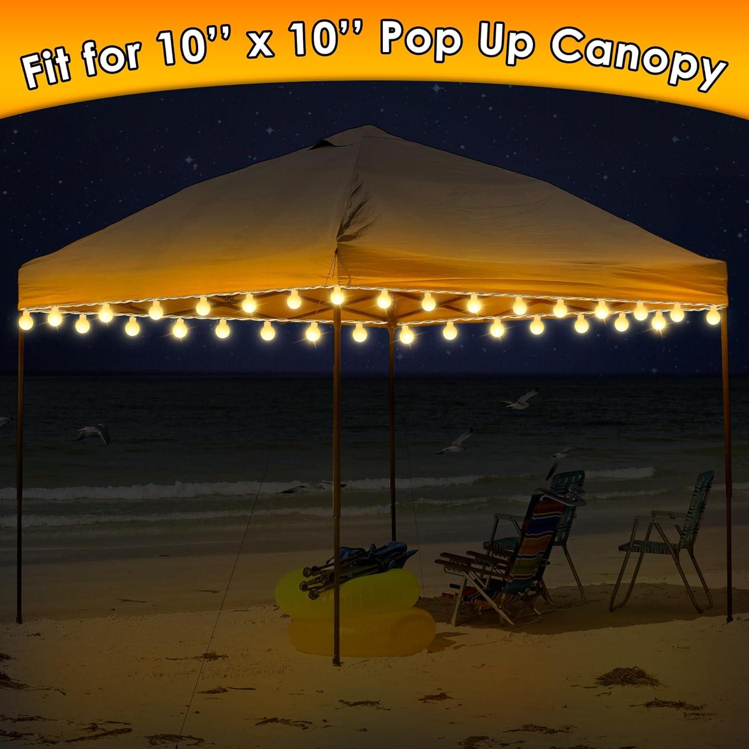 Luces de Canopy LED ElectricWise 12.19m 80 LEDs Cálidas