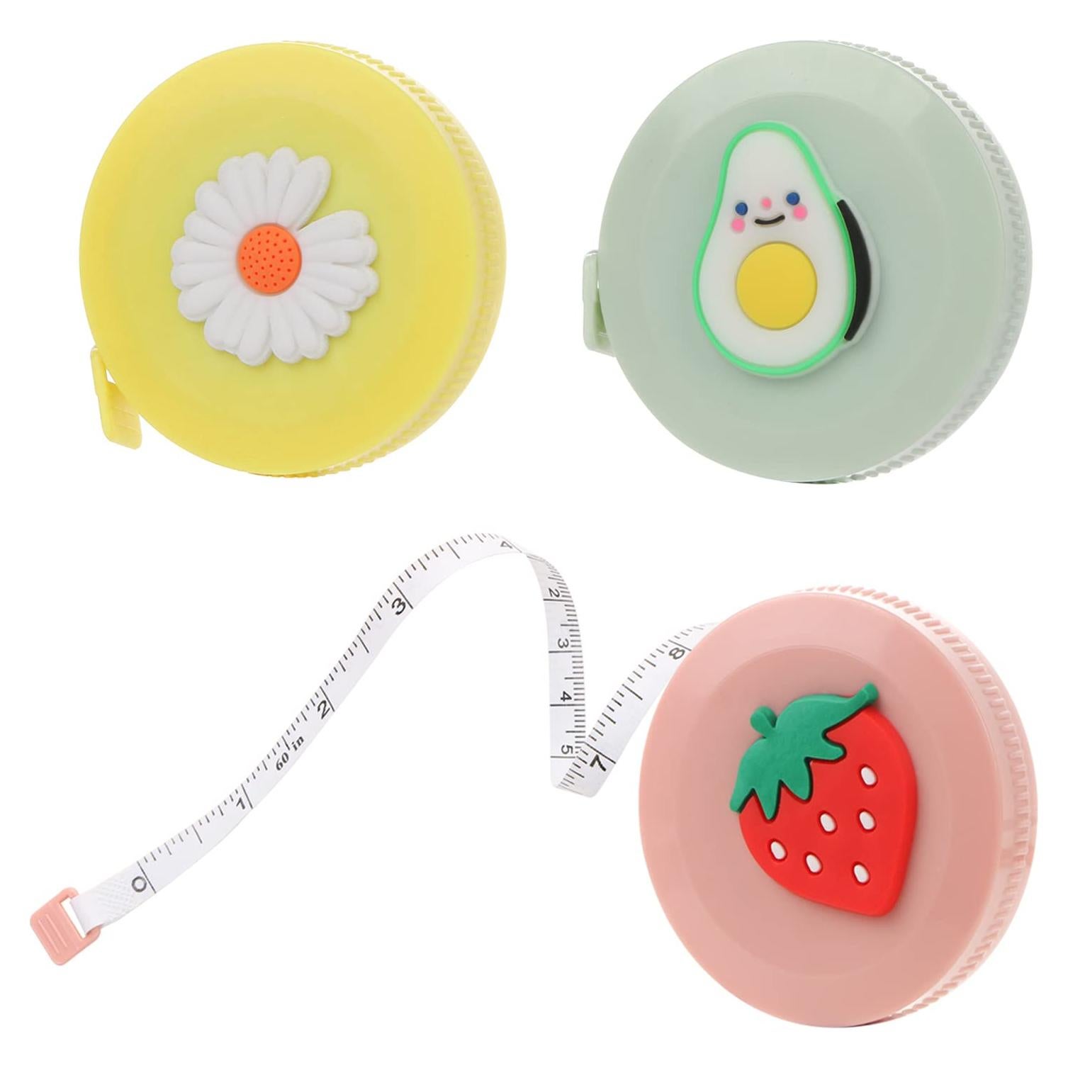 Paquete de 3 cintas métricas retráctiles UHOMENY 150 cm