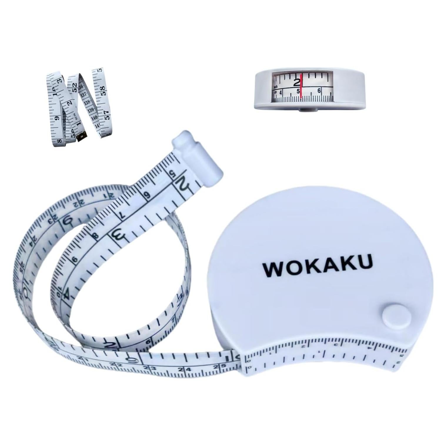 Cinta Métrica Corporal Wokaku 150cm con Ventana y Bloqueo
