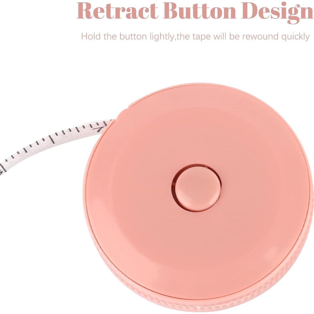 3 Piezas Cinta Métrica Retráctil 150 cm Fibra de Vidrio