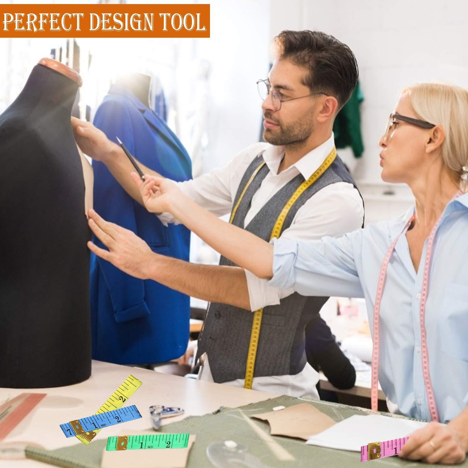 Cinta Métrica Doble Escala 6 Colores 150 cm para Costura