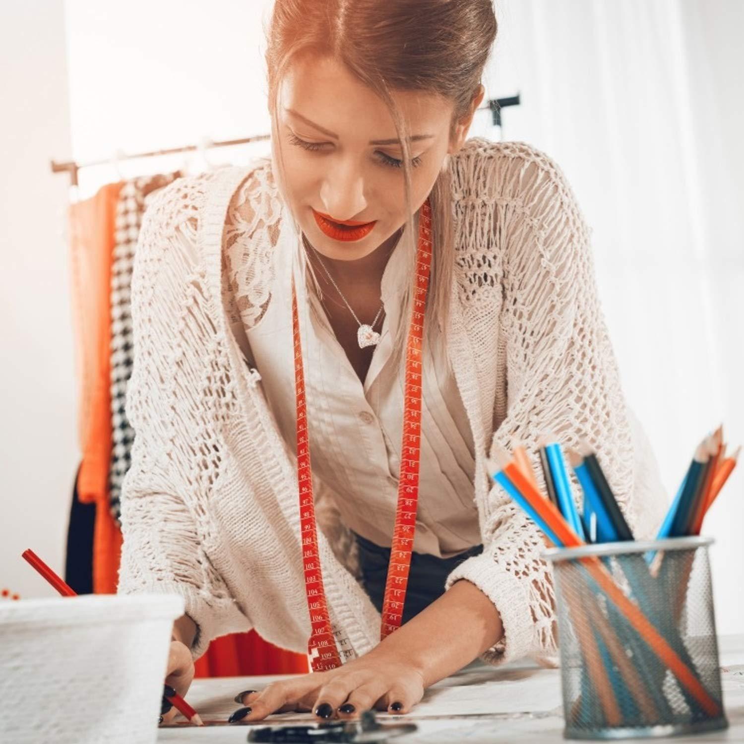 Cinta Métrica Doble Escala 6 Colores 150 cm para Costura